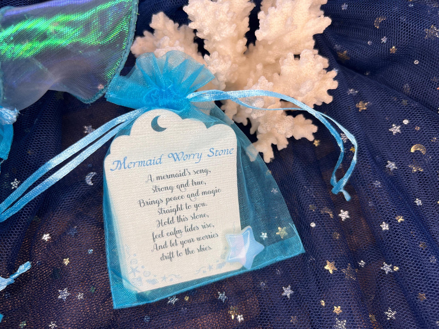 Mermaid Mystery Gift Box. Mermaid and ocean themed surprise box filled with 10+ gift items. Ideal gift for a girl who loves mermaids!
