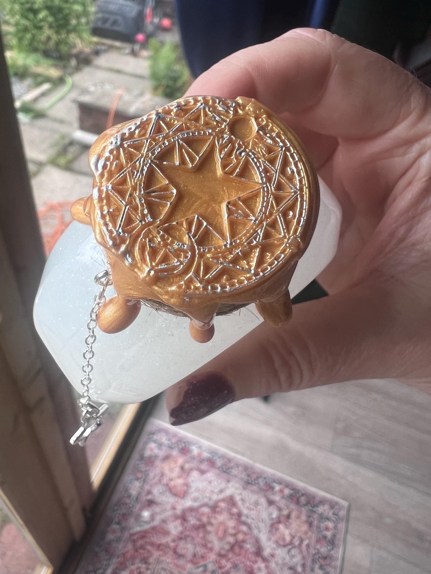 Glow-in-the-Dark Bottled Moonlight – Handmade ASMR Potion for Stress Relief & Witchy Decor