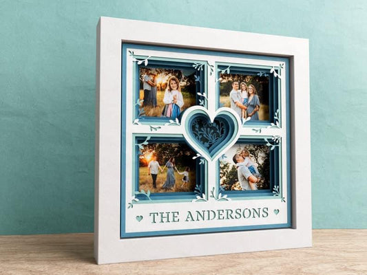 Personalised Family Shadow Box