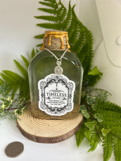 Timeless- gift of time decorative potion. ASMR, stress relief, unique gift.