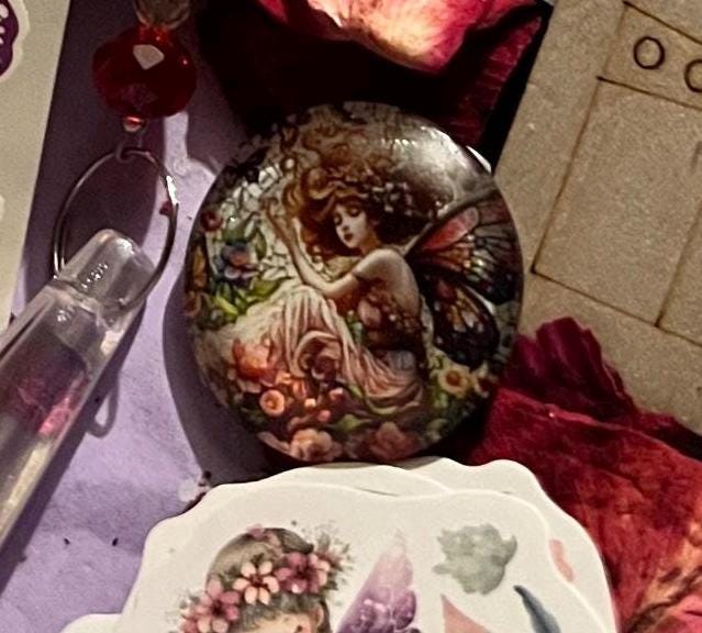 Fairy Gift Surprise Box. 12+ items! Suncatcher, jewellery and more! Fairycore mystery box. Ideal fairy birthday gift.