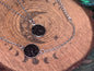 Minimalist Black Obsidian Onyx Resin Bracelet – Stainless Steel Chain, Hypoallergenic Jewelry