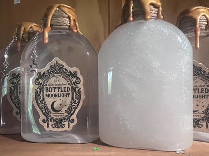 Glow-in-the-Dark Bottled Moonlight – Handmade ASMR Potion for Stress Relief & Witchy Decor